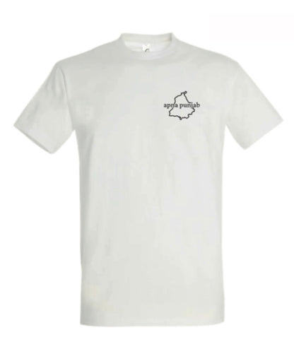 Apna Punjab basic T-shirt Man - White/black