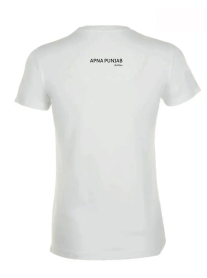 Apna Punjab T-shirt basique femmes - Noir/Blanc