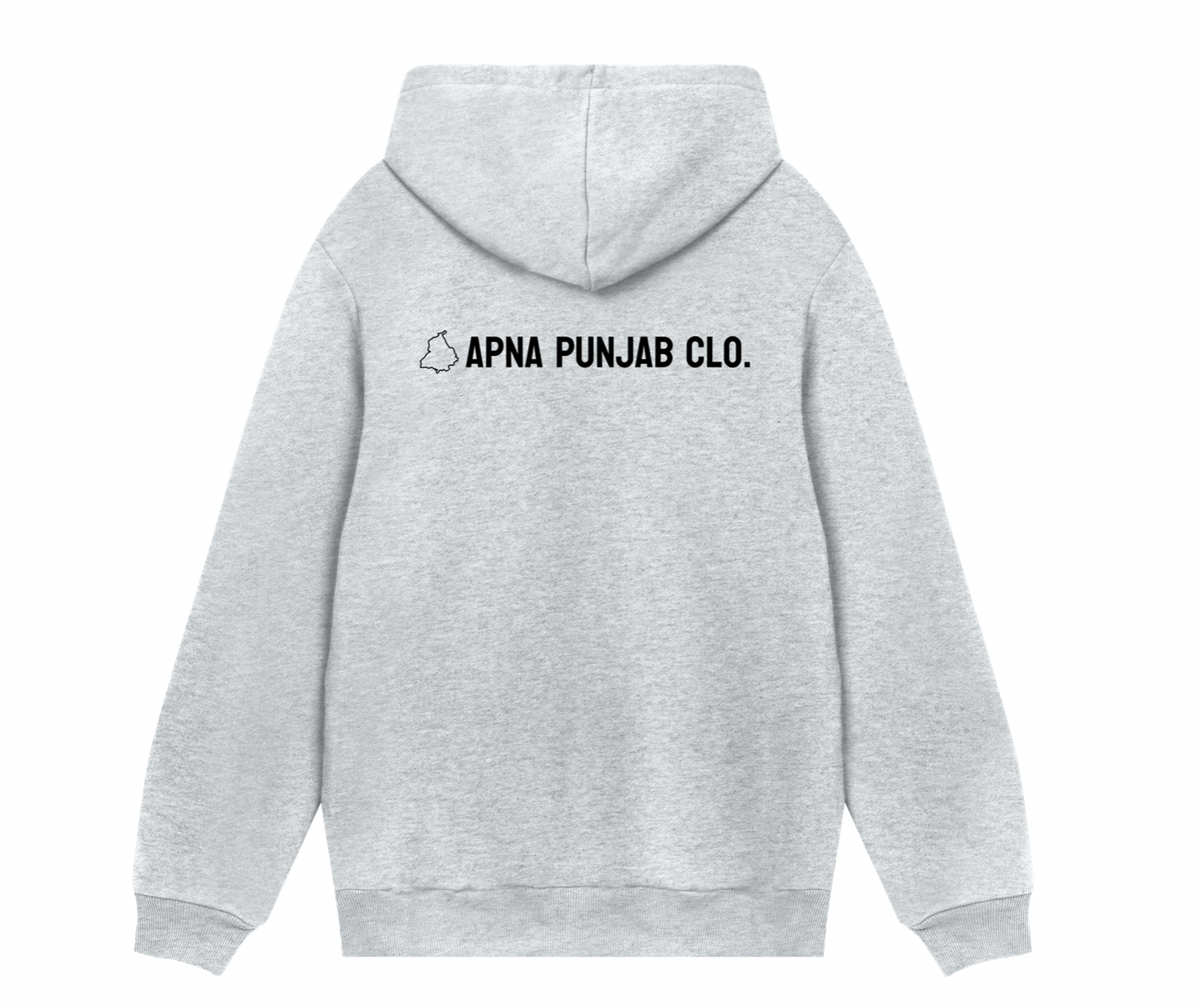 Punjab hoodie grey (Gun) // Apna Punjab Clo.