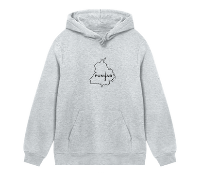 Punjab hoodie grey (Gun) // Apna Punjab Clo.