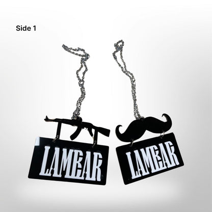 "Lambar" car hanger - moustache/gun