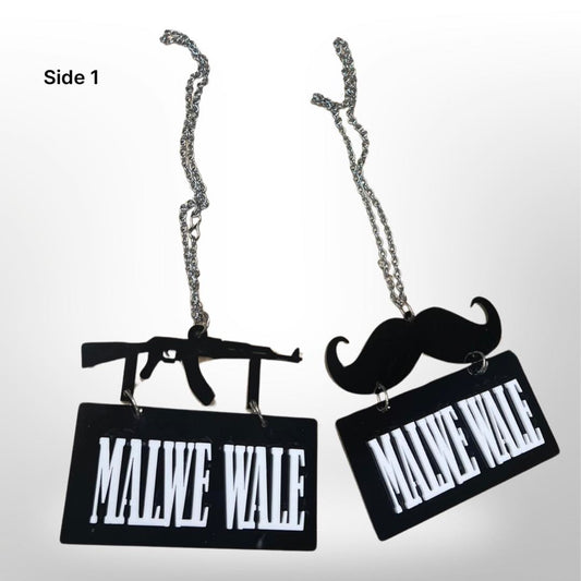 Cintre de voiture "Malwe Wale" - moustache/pistolet